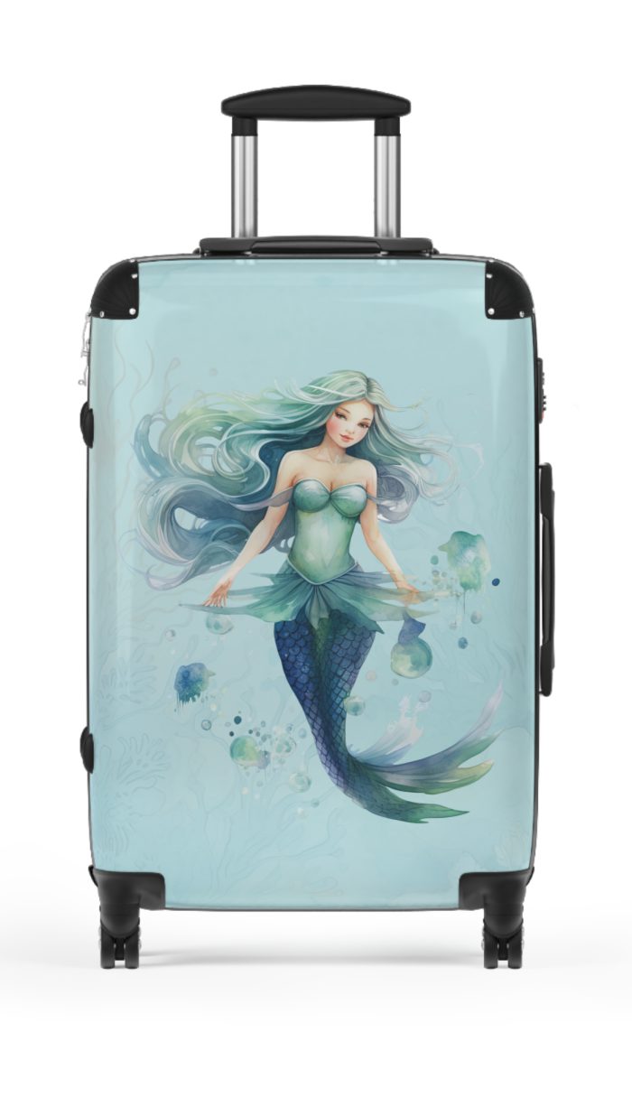 Mermaid Suitcase - Kids' luggage featuring a captivating mermaid design, perfect for young adventurers.