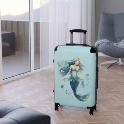 Mermaid Suitcase - Kids' luggage featuring a captivating mermaid design, perfect for young adventurers.