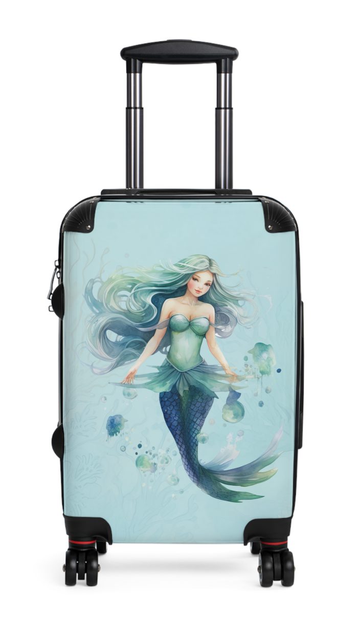 Mermaid Suitcase - Kids' luggage featuring a captivating mermaid design, perfect for young adventurers.