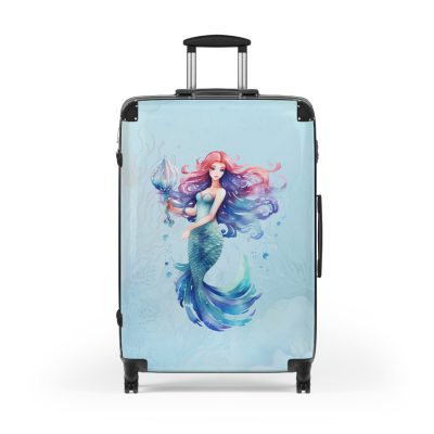 Mermaid Suitcase - Kids' luggage featuring a captivating mermaid design, perfect for young adventurers.