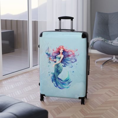 Mermaid Suitcase - Kids' luggage featuring a captivating mermaid design, perfect for young adventurers.