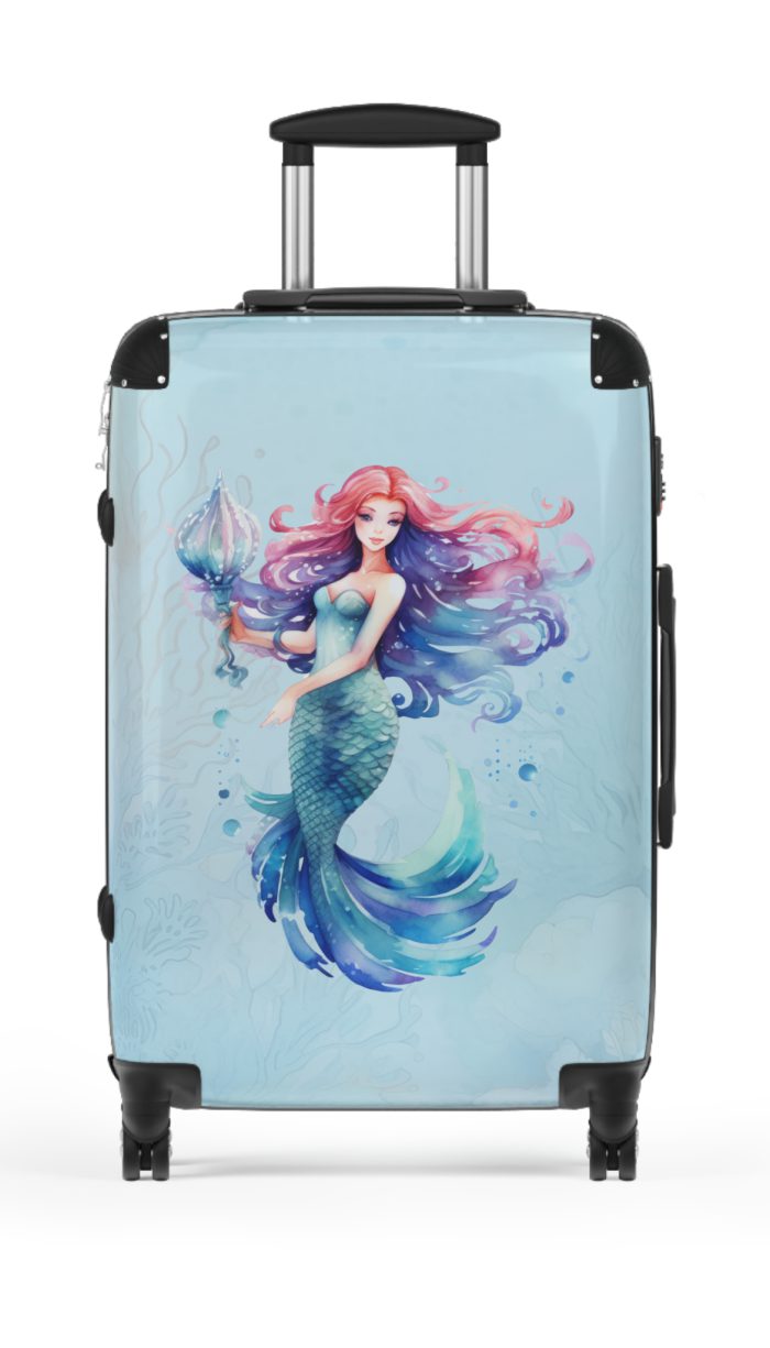 Mermaid Suitcase - Kids' luggage featuring a captivating mermaid design, perfect for young adventurers.