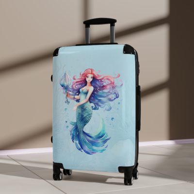 Mermaid Suitcase - Kids' luggage featuring a captivating mermaid design, perfect for young adventurers.