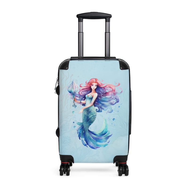 Mermaid Suitcase - Kids' luggage featuring a captivating mermaid design, perfect for young adventurers.