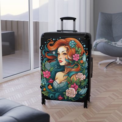 Mermaid Suitcase - Kids' luggage featuring a captivating mermaid design, perfect for young adventurers.