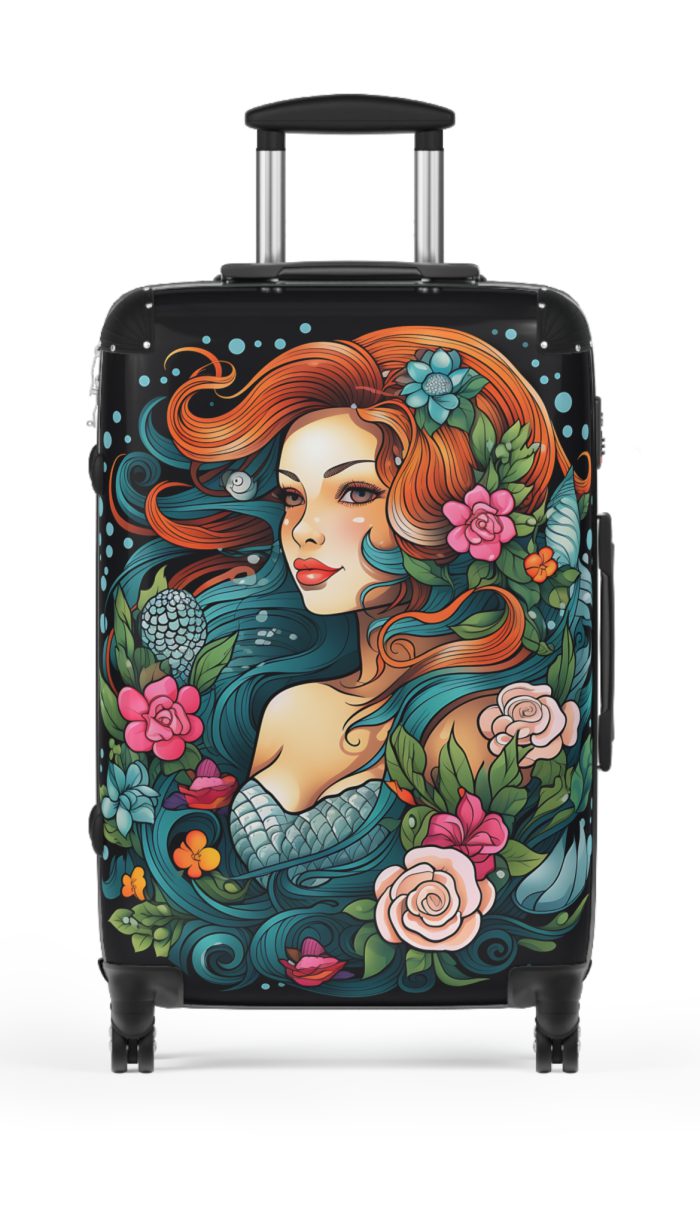 Mermaid Suitcase - Kids' luggage featuring a captivating mermaid design, perfect for young adventurers.