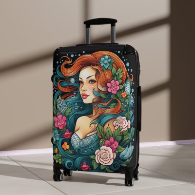 Mermaid Suitcase - Kids' luggage featuring a captivating mermaid design, perfect for young adventurers.