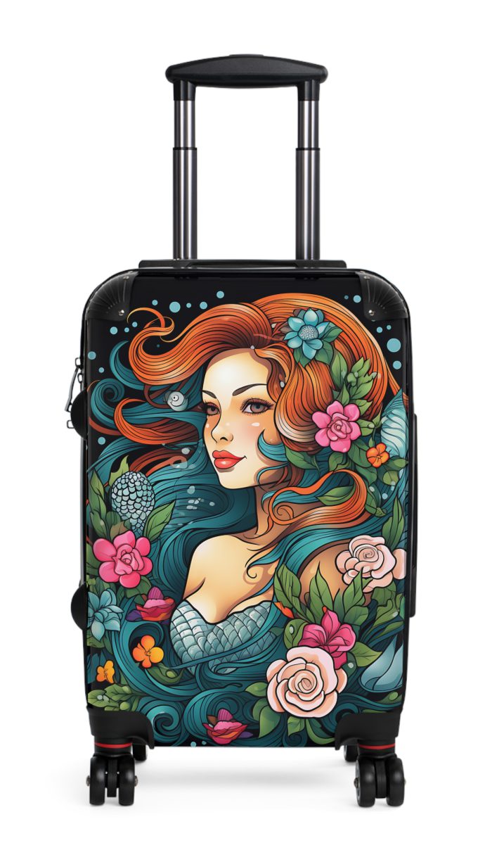 Mermaid Suitcase - Kids' luggage featuring a captivating mermaid design, perfect for young adventurers.