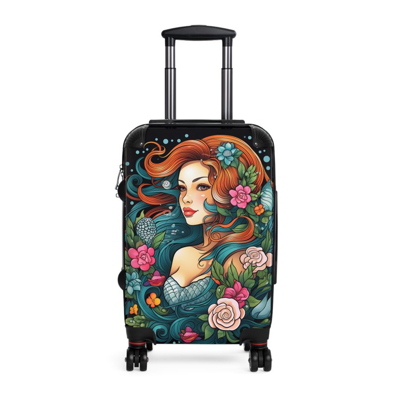 Mermaid Suitcase - Kids' luggage featuring a captivating mermaid design, perfect for young adventurers.