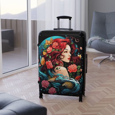 Mermaid Suitcase - Kids' luggage featuring a captivating mermaid design, perfect for young adventurers.