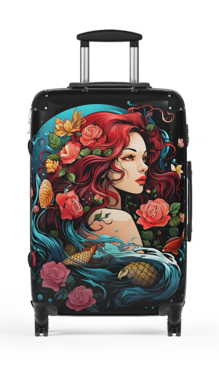 Mermaid Suitcase - Kids' luggage featuring a captivating mermaid design, perfect for young adventurers.