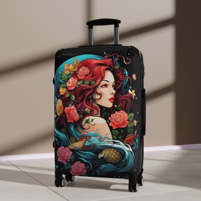 Mermaid Suitcase - Kids' luggage featuring a captivating mermaid design, perfect for young adventurers.