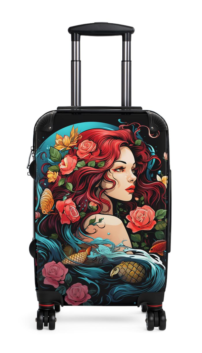 Mermaid Suitcase - Kids' luggage featuring a captivating mermaid design, perfect for young adventurers.