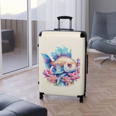 Fish Suitcase - Kids' luggage featuring a colorful fish design, perfect for young adventurers.