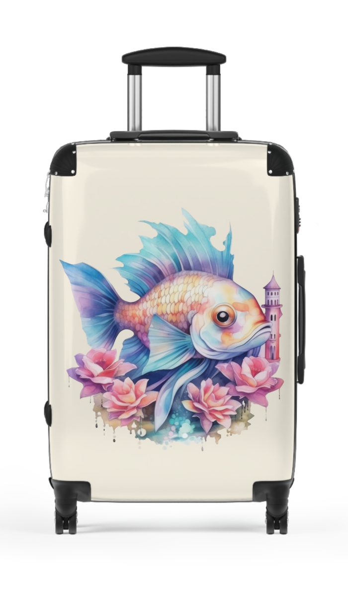 Fish Suitcase - Kids' luggage featuring a colorful fish design, perfect for young adventurers.