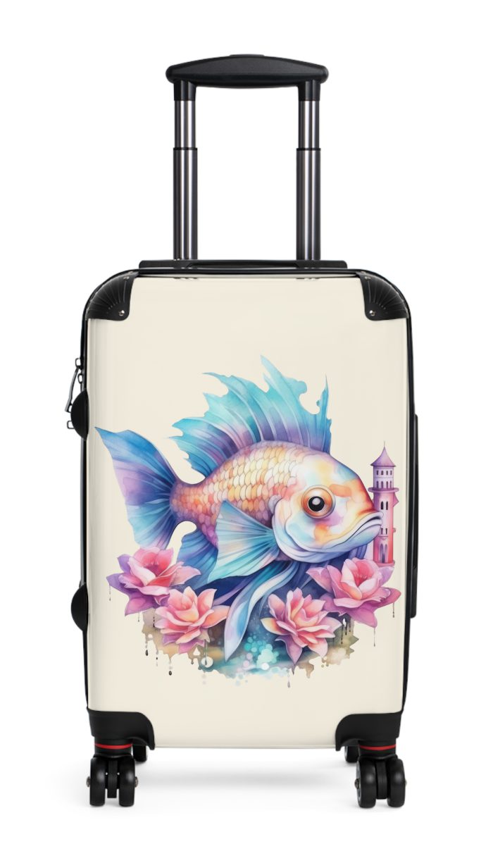 Fish Suitcase - Kids' luggage featuring a colorful fish design, perfect for young adventurers.