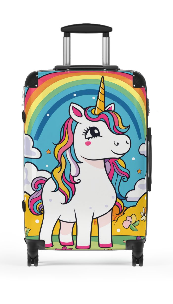 Cute Unicorn Suitcase - A magical and functional travel companion for whimsical adventures.