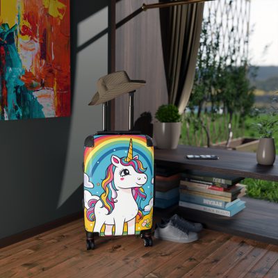 Cute Unicorn Suitcase - A magical and functional travel companion for whimsical adventures.