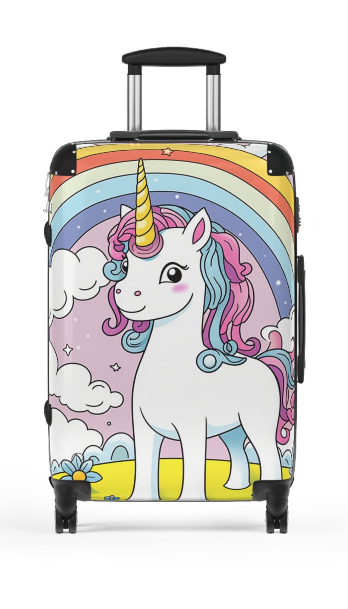 Cute Unicorn Suitcase - A magical and functional travel companion for whimsical adventures.