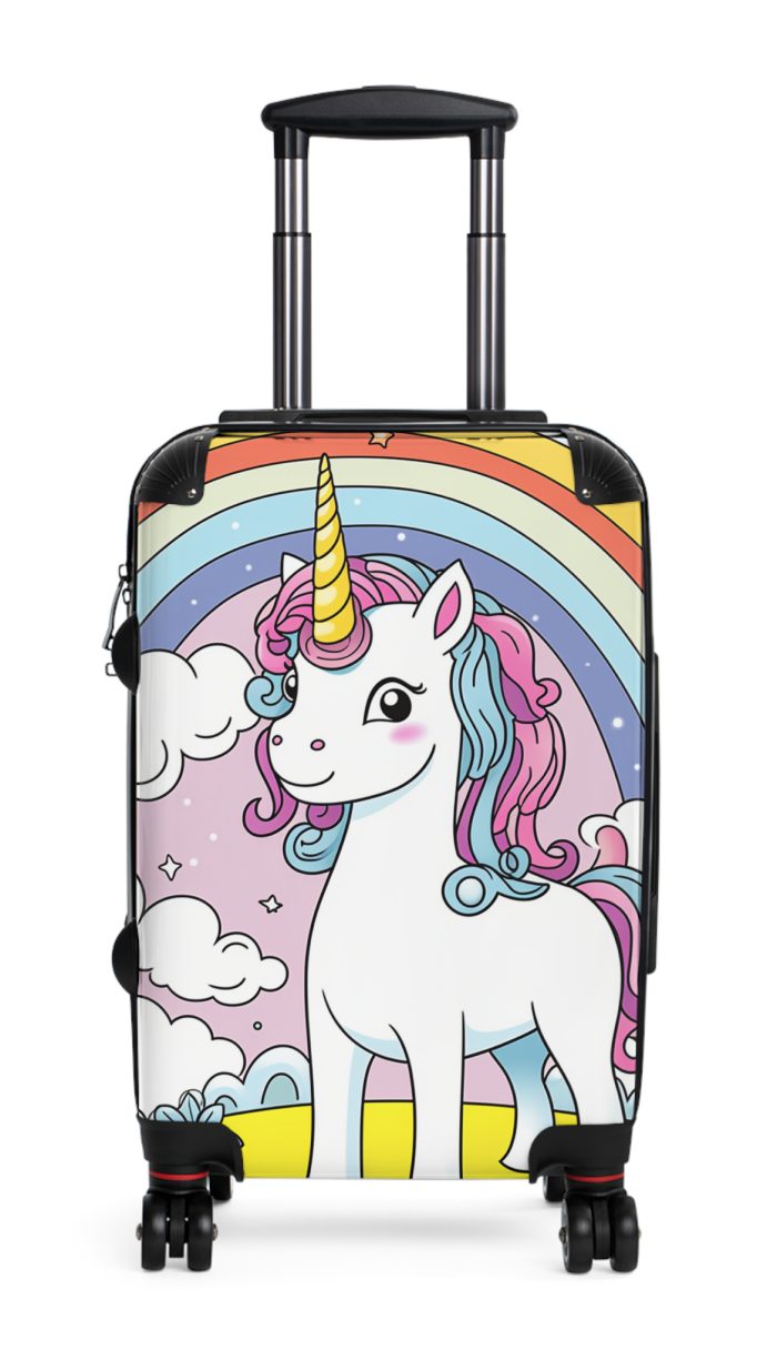 Cute Unicorn Suitcase - A magical and functional travel companion for whimsical adventures.