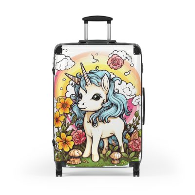 Cute Unicorn Suitcase - A magical and functional travel companion for whimsical adventures.