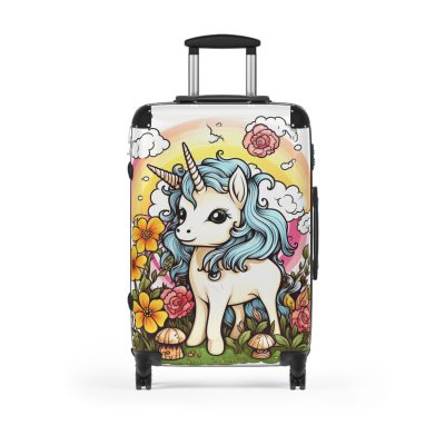 Cute Unicorn Suitcase - A magical and functional travel companion for whimsical adventures.