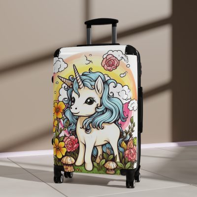 Cute Unicorn Suitcase - A magical and functional travel companion for whimsical adventures.