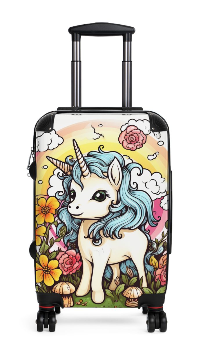 Cute Unicorn Suitcase - A magical and functional travel companion for whimsical adventures.