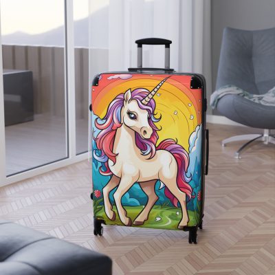 Cute Unicorn Suitcase - A magical and functional travel companion for whimsical adventures.