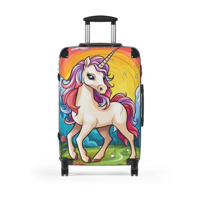 Cute Unicorn Suitcase - A magical and functional travel companion for whimsical adventures.