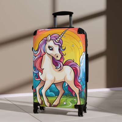 Cute Unicorn Suitcase - A magical and functional travel companion for whimsical adventures.