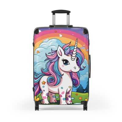 Cute Unicorn Suitcase - A magical and functional travel companion for whimsical adventures.