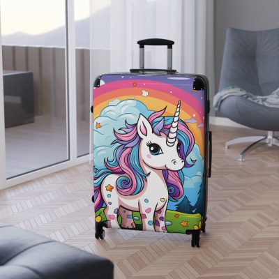 Cute Unicorn Suitcase - A magical and functional travel companion for whimsical adventures.