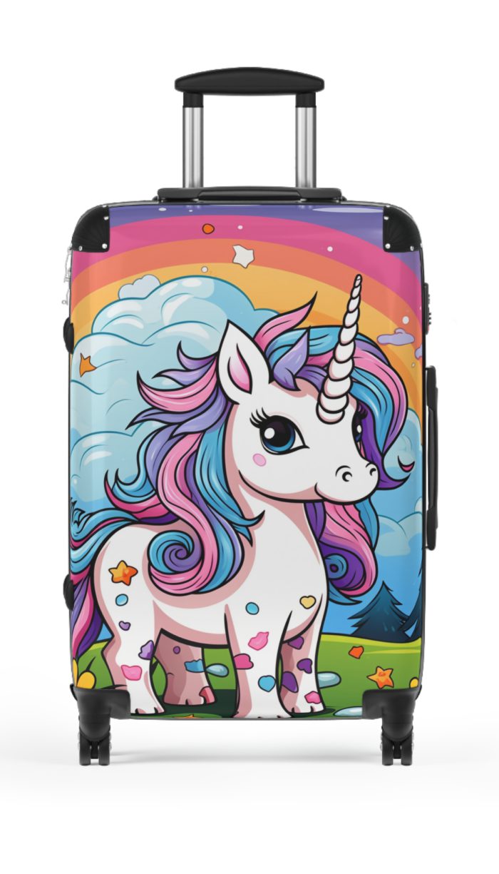 Cute Unicorn Suitcase - A magical and functional travel companion for whimsical adventures.