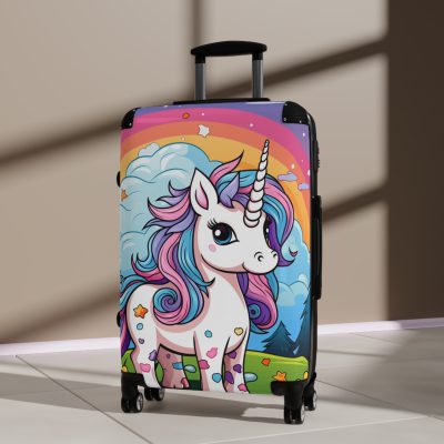 Cute Unicorn Suitcase - A magical and functional travel companion for whimsical adventures.