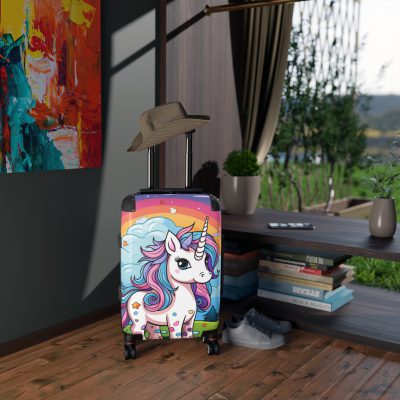 Cute Unicorn Suitcase - A magical and functional travel companion for whimsical adventures.