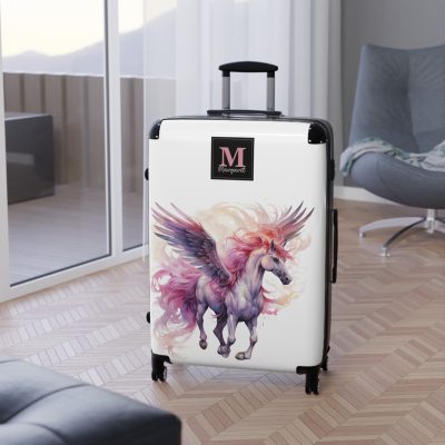 Custom Whimsical Unicorn Suitcase - Your personalized portal to whimsy and magic.