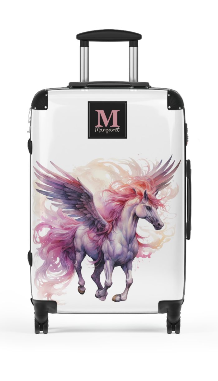 Custom Whimsical Unicorn Suitcase - Your personalized portal to whimsy and magic.