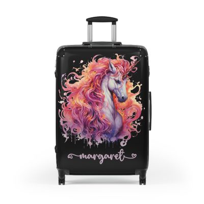 Custom Whimsical Unicorn Suitcase - Your personalized portal to whimsy and magic.