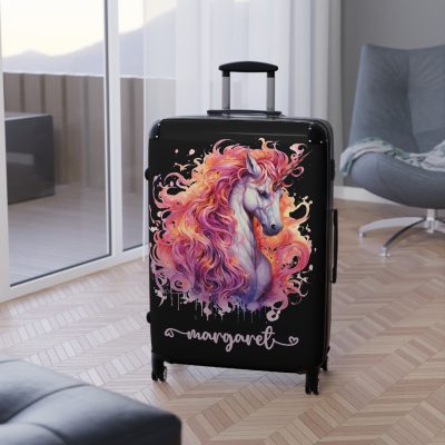 Custom Whimsical Unicorn Suitcase - Your personalized portal to whimsy and magic.