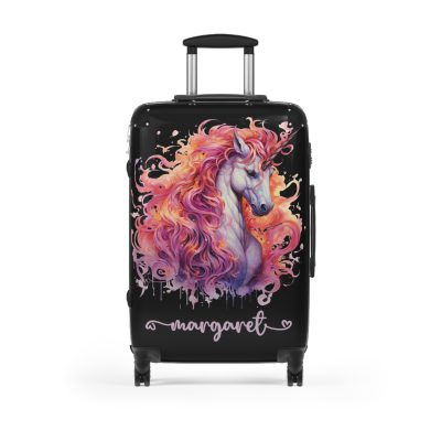 Custom Whimsical Unicorn Suitcase - Your personalized portal to whimsy and magic.