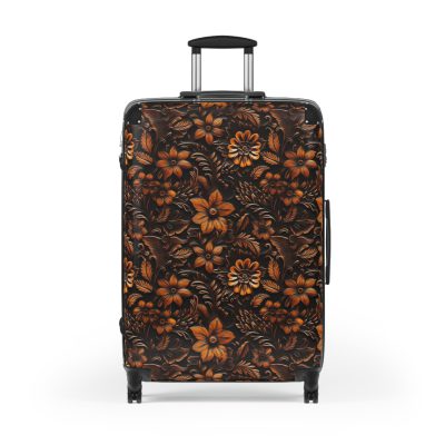 Western Floral Suitcase - A stylish and durable travel essential featuring a captivating western floral design for the modern traveler.