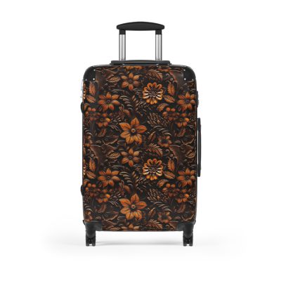 Western Floral Suitcase - A stylish and durable travel essential featuring a captivating western floral design for the modern traveler.