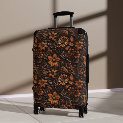 Western Floral Suitcase - A stylish and durable travel essential featuring a captivating western floral design for the modern traveler.