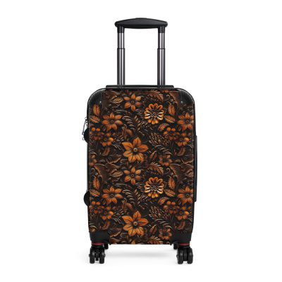 Western Floral Suitcase - A stylish and durable travel essential featuring a captivating western floral design for the modern traveler.