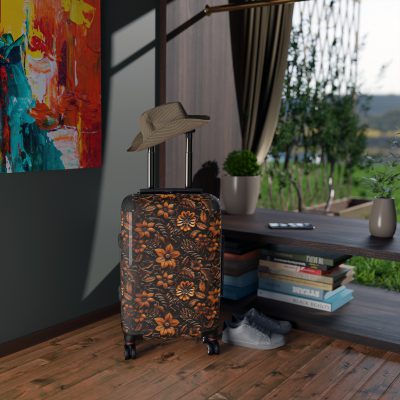 Western Floral Suitcase - A stylish and durable travel essential featuring a captivating western floral design for the modern traveler.