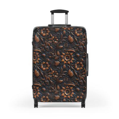 Western Floral Suitcase - A stylish and durable travel essential featuring a captivating western floral design for the modern traveler.