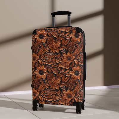 Western Floral Suitcase - A stylish and durable travel essential featuring a captivating western floral design for the modern traveler.