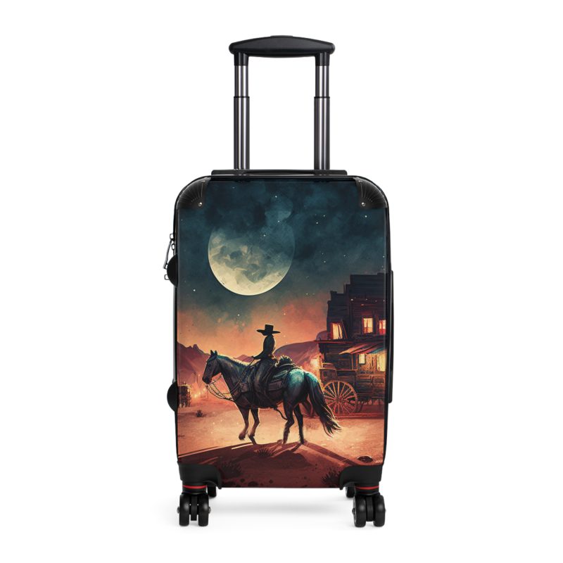 Retro Western Suitcase - A blend of vintage flair and modern functionality, making your travels both stylish and practical.