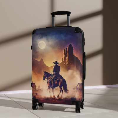 Retro Western Suitcase - A blend of vintage flair and modern functionality, making your travels both stylish and practical.